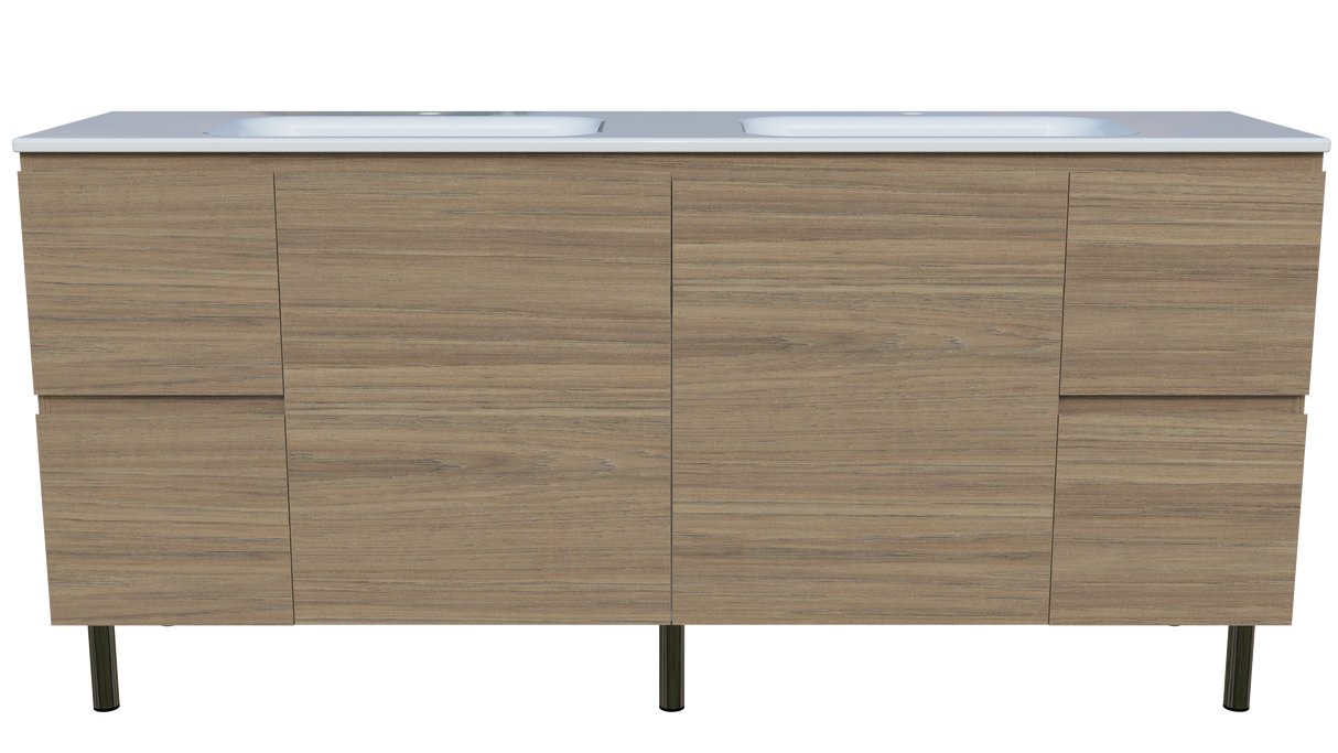 Nevada Vanity 1800mm Double Bowl Stadium Top On Legs (NEV-V-1800-D-STD-L)