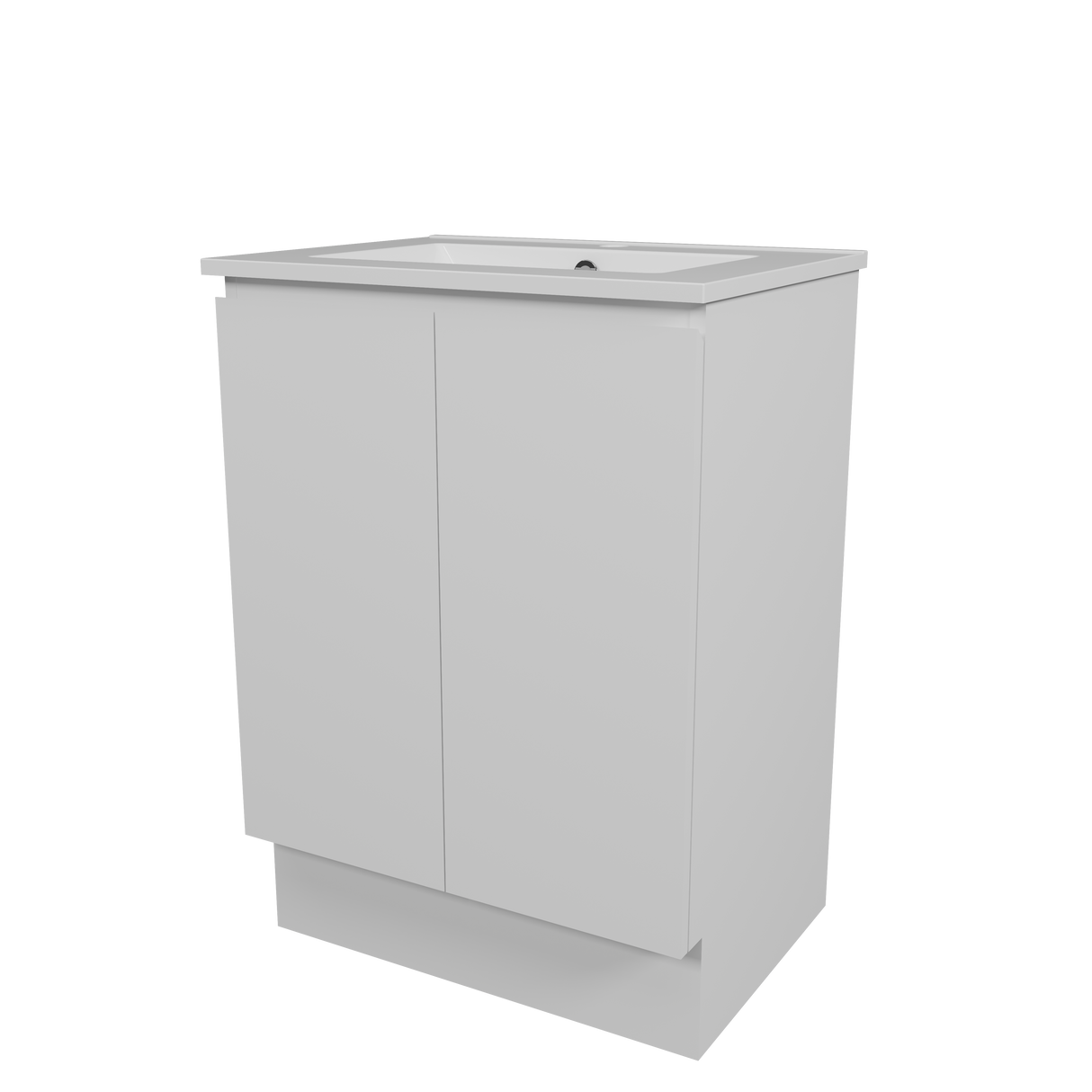 Nevada Vanity 600mm Centre Bowl Alpha Top Floor standing (NEV-V-600-C-APH-F)