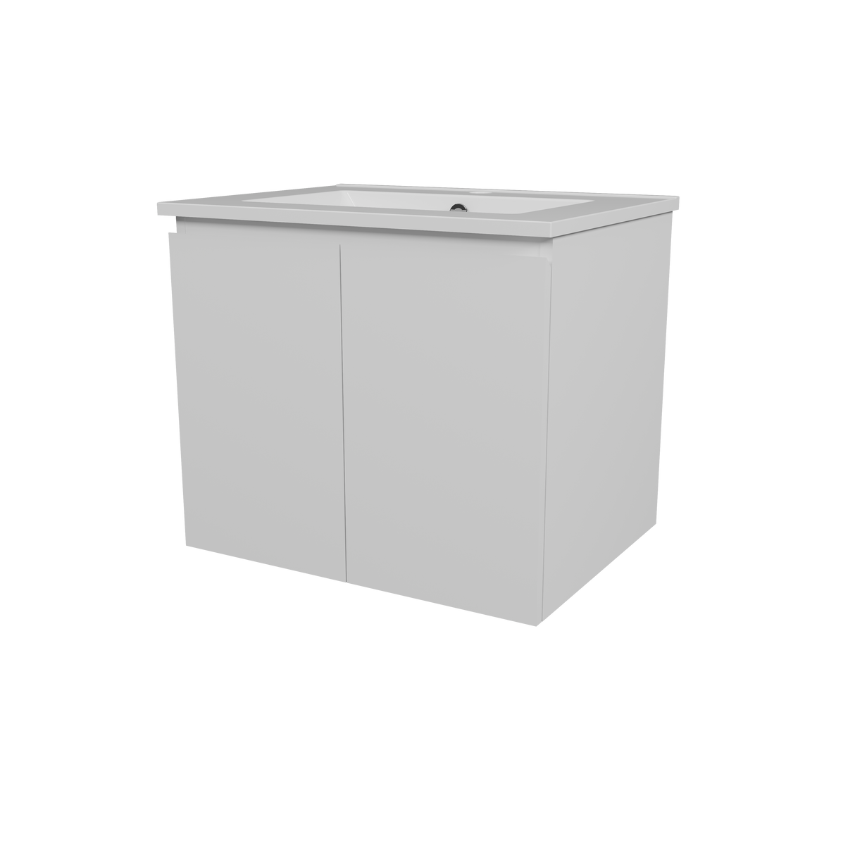 Nevada Vanity 600mm Centre Bowl Alpha Top Wall hung (NEV-V-600-C-APH-W)
