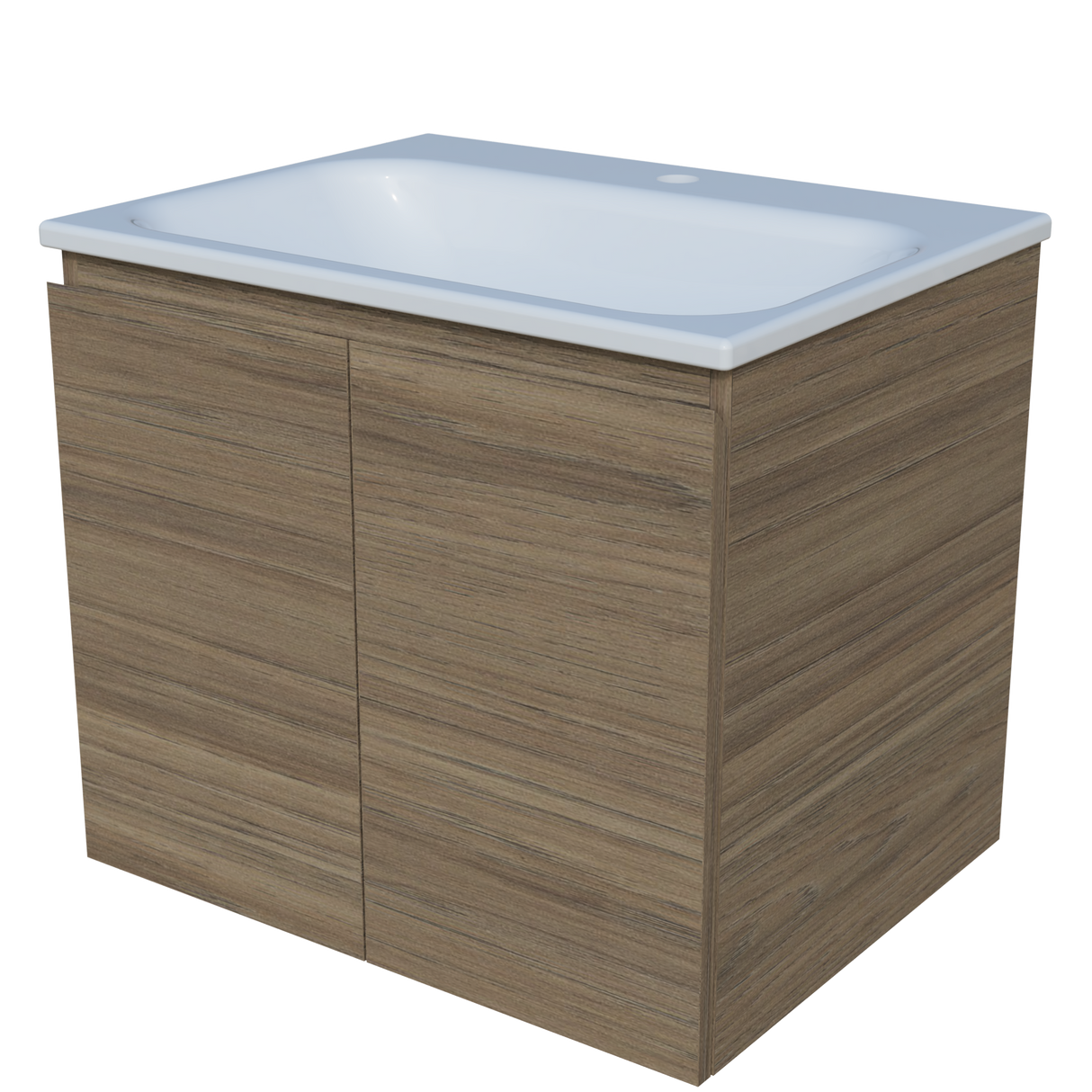 Nevada Vanity 600mm Centre Bowl Stadium Top Wall hung (NEV-V-600-C-STD-W)