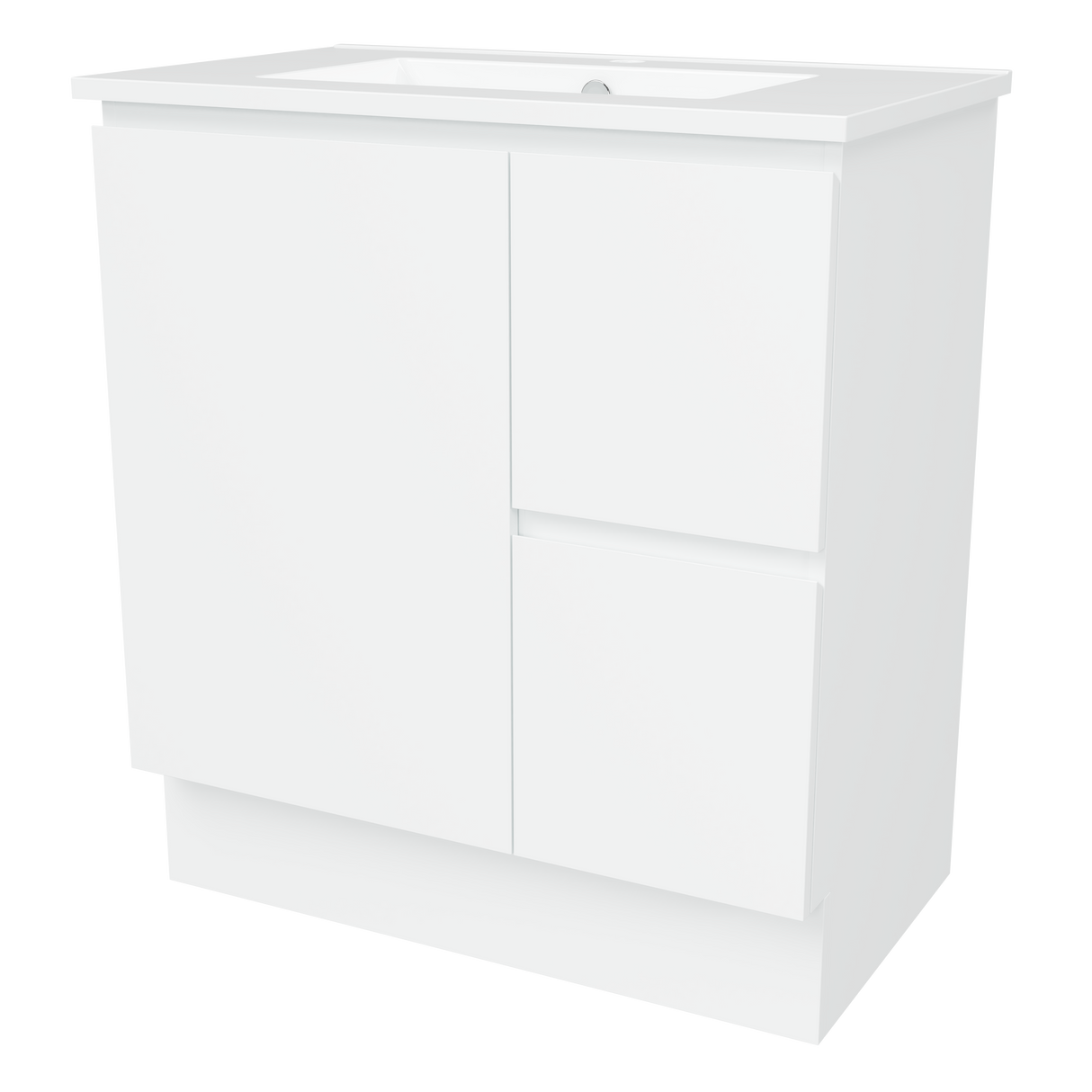 Nevada Vanity 750mm Centre Bowl Alpha Top Floor standing (NEV-V-750-C-APH-F)
