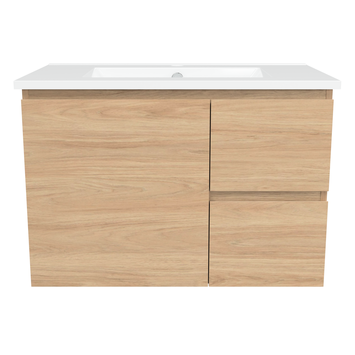 Nevada Vanity 750mm Centre Bowl Alpha Top Wall hung (NEV-V-750-C-APH-W)