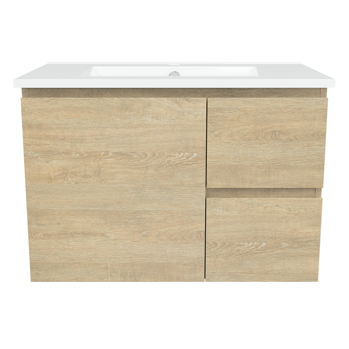 Nevada Vanity 750mm Centre Bowl Alpha Top Wall hung (NEV-V-750-C-APH-W)