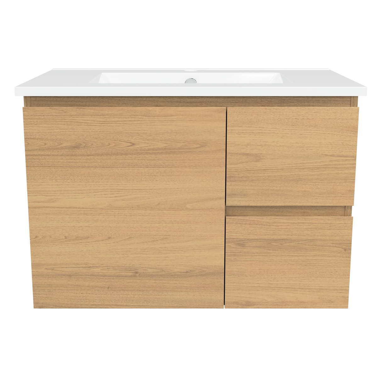 Nevada Vanity 750mm Centre Bowl Alpha Top Wall hung (NEV-V-750-C-APH-W)