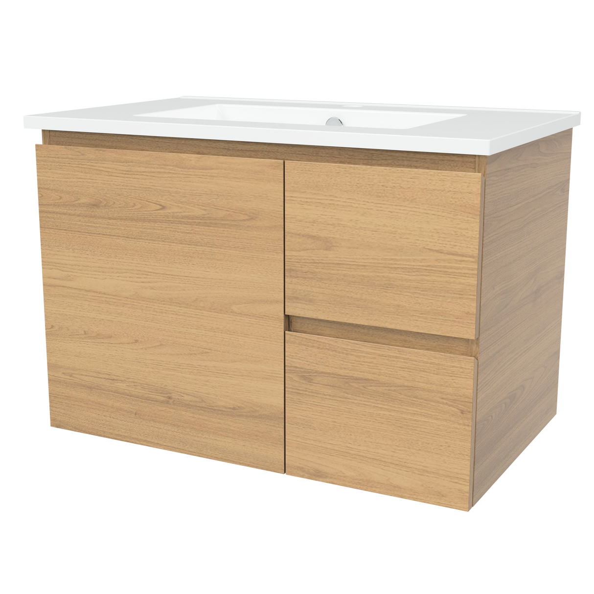 Nevada Vanity 750mm Centre Bowl Alpha Top Wall hung (NEV-V-750-C-APH-W)