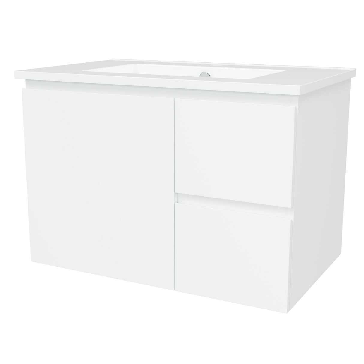 Nevada Vanity 750mm Centre Bowl Alpha Top Wall hung (NEV-V-750-C-APH-W)