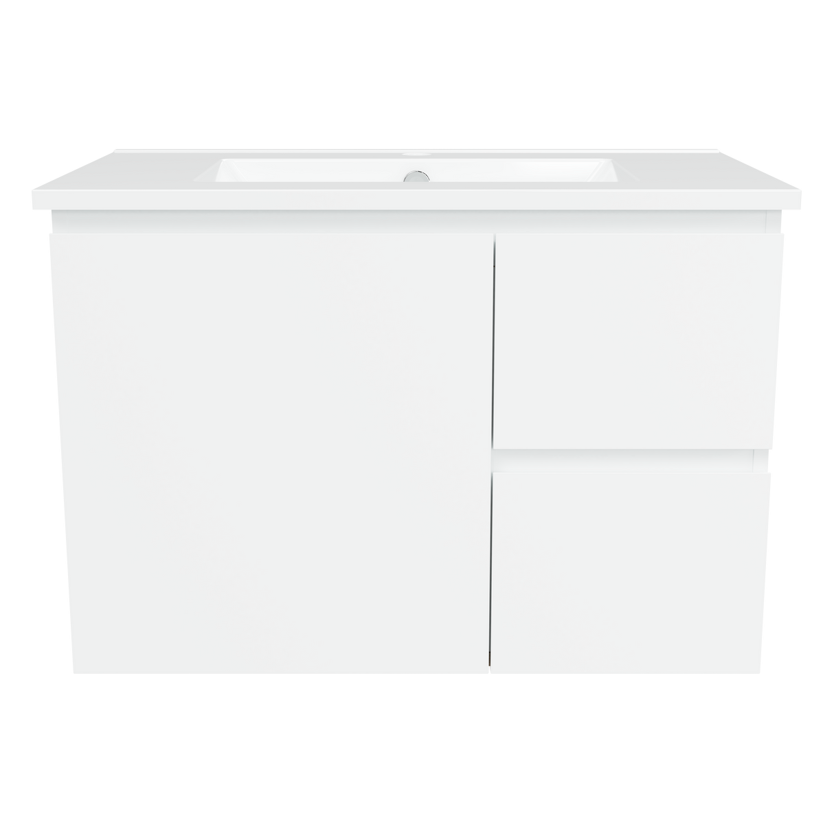 Nevada Vanity 750mm Centre Bowl Alpha Top Wall hung (NEV-V-750-C-APH-W)