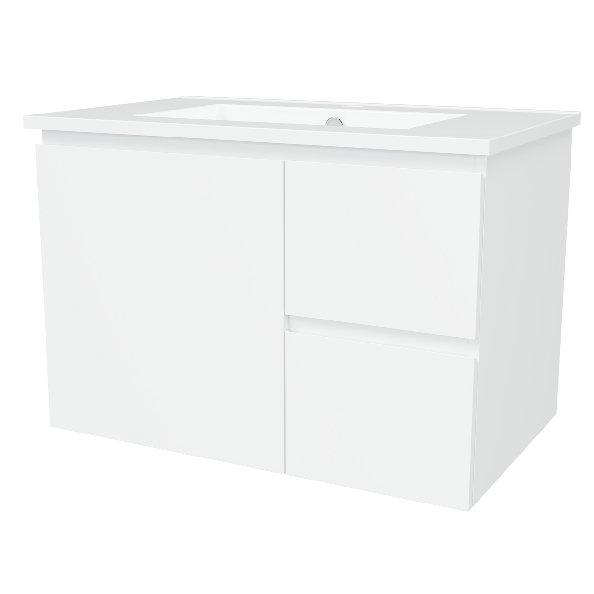 Nevada Vanity 750mm Centre Bowl Alpha Top Wall hung (NEV-V-750-C-APH-W)