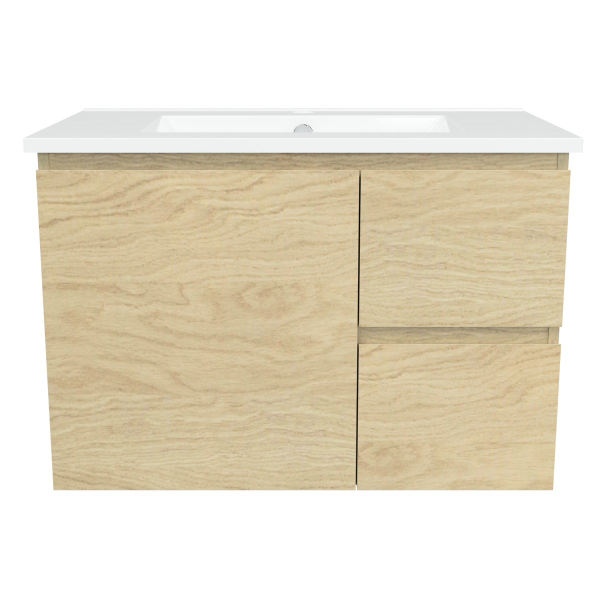 Nevada Vanity 750mm Centre Bowl Alpha Top Wall hung (NEV-V-750-C-APH-W)