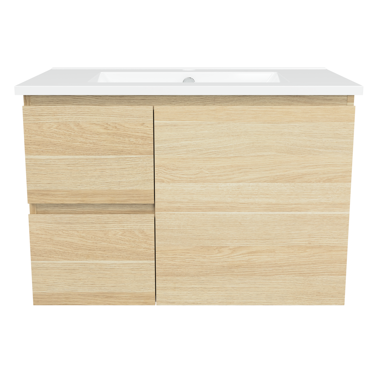 Nevada Vanity 750mm Centre Bowl Alpha Top Wall hung (NEV-V-750-C-APH-W)
