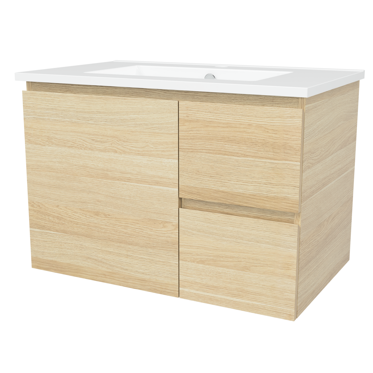 Nevada Vanity 750mm Centre Bowl Alpha Top Wall hung (NEV-V-750-C-APH-W)