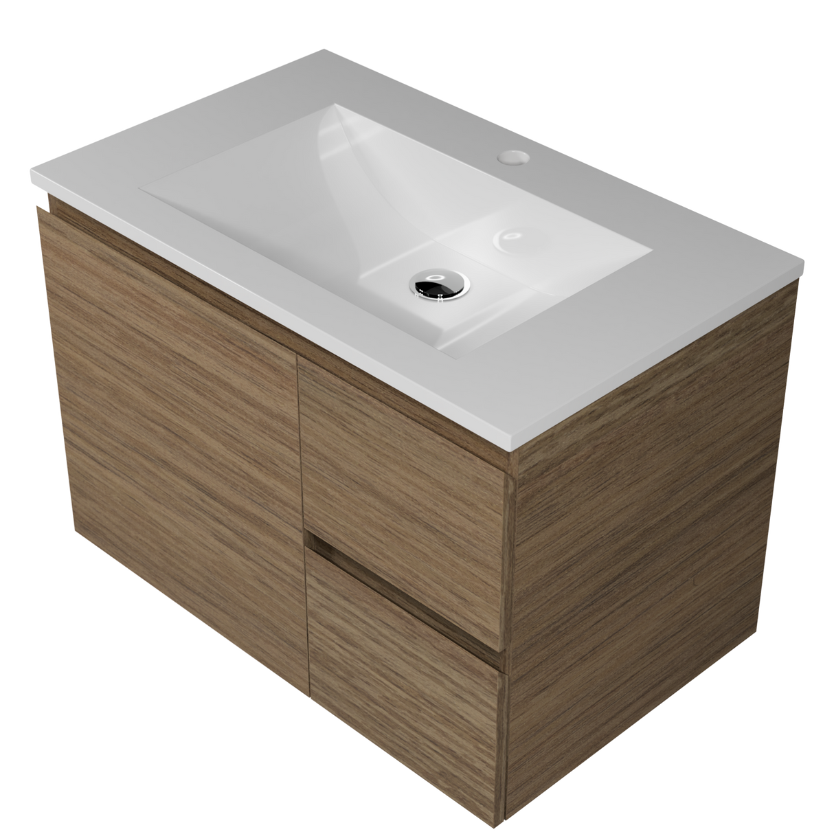 Nevada Vanity 750mm Centre Bowl Regal Top Wall hung (NEV-V-750-C-REG-W)
