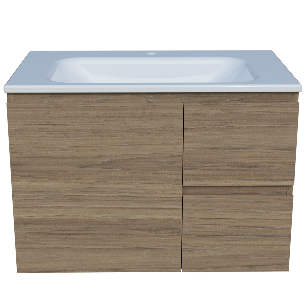 Nevada Vanity 750mm Centre Bowl Stadium Top Wall hung (NEV-V-750-C-STD-W)