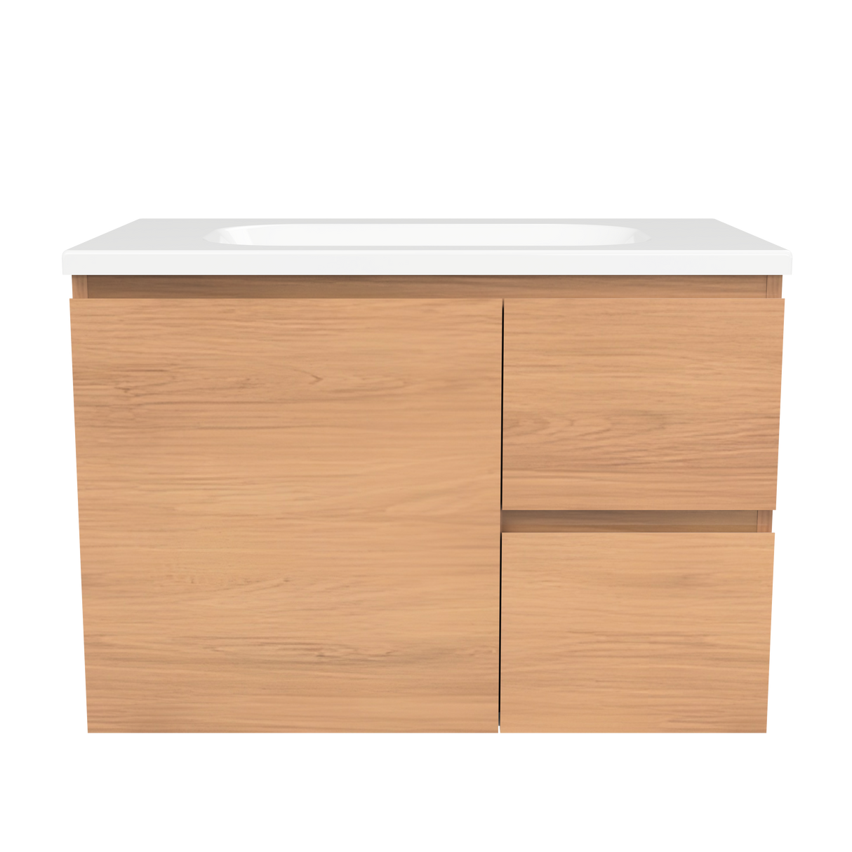Nevada Vanity 750mm Centre Bowl Stadium Top Wall hung (NEV-V-750-C-STD-W)