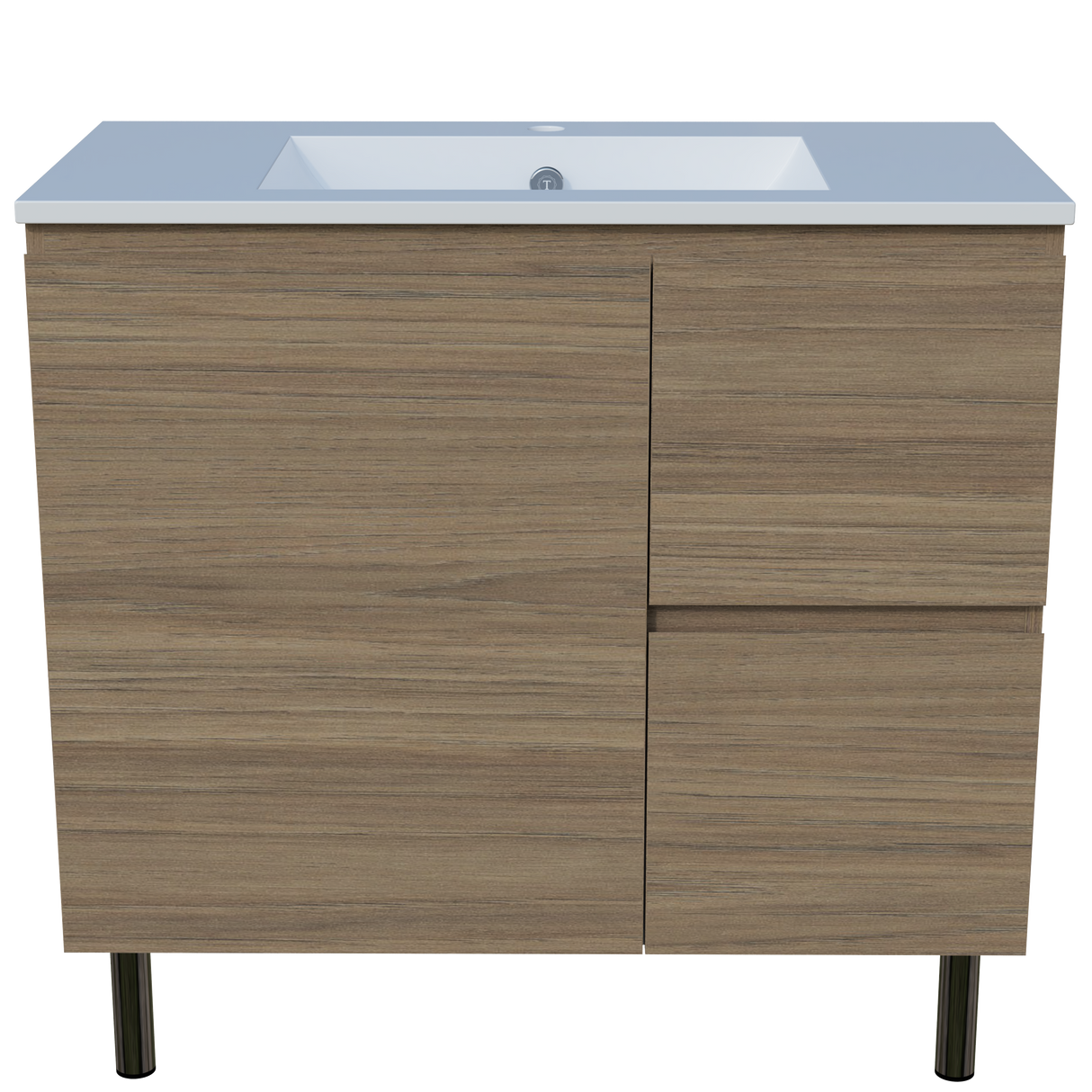 Nevada Vanity 900mm Left Bowl Alpha Top On Legs
