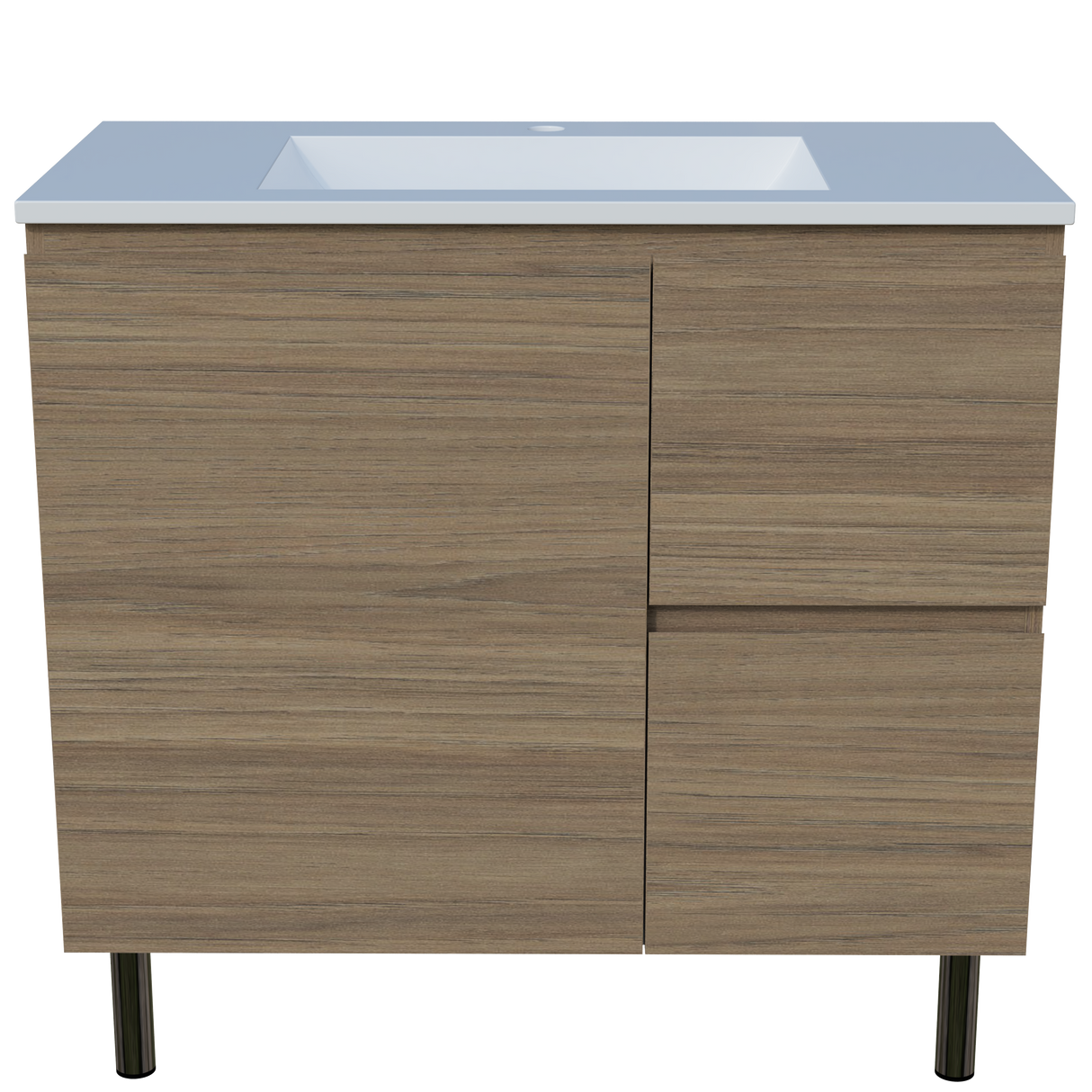 Nevada Vanity 900mm Centre Bowl Regal Top On Legs (NEV-V-900-C-REG-L)
