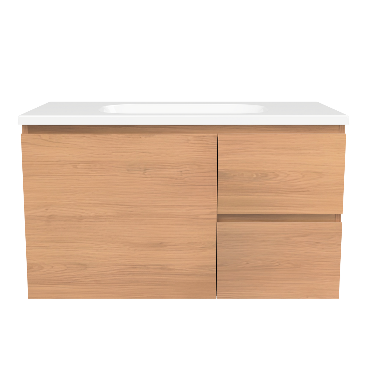 Nevada Vanity 900mm Centre Bowl Stadium Top Wall hung (NEV-V-900-C-STD-W)