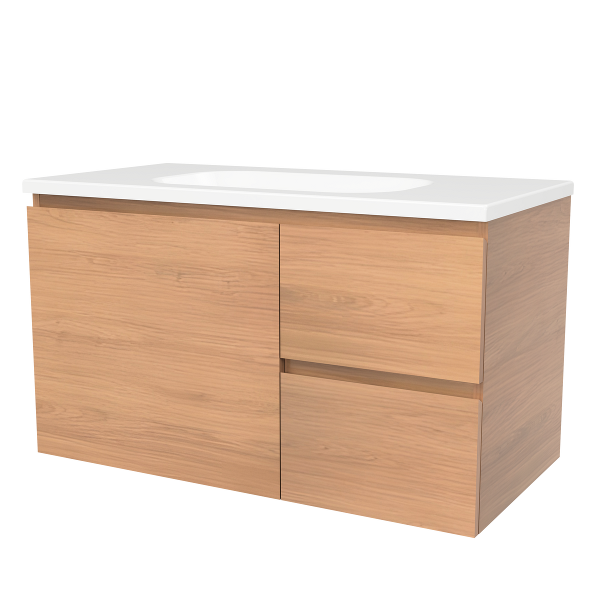 Nevada Vanity 900mm Centre Bowl Stadium Top Wall hung (NEV-V-900-C-STD-W)