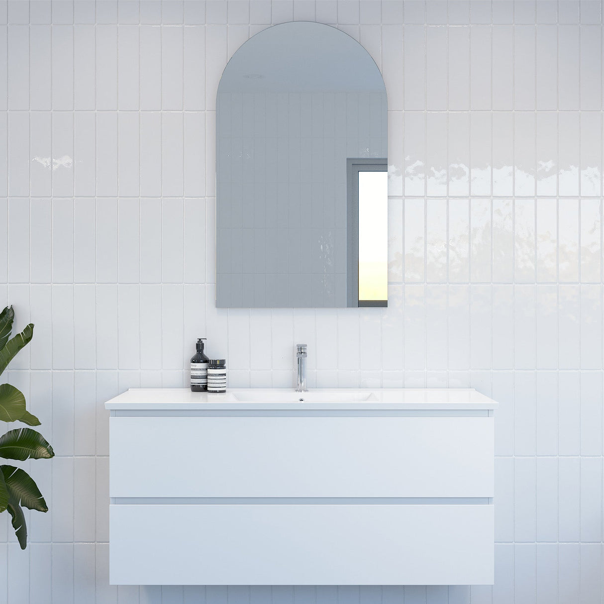 Nevada Plus Vanity 1200mm Centre Bowl Alpha Top Wall hung (NEVP-V-1200-C-APH-W)