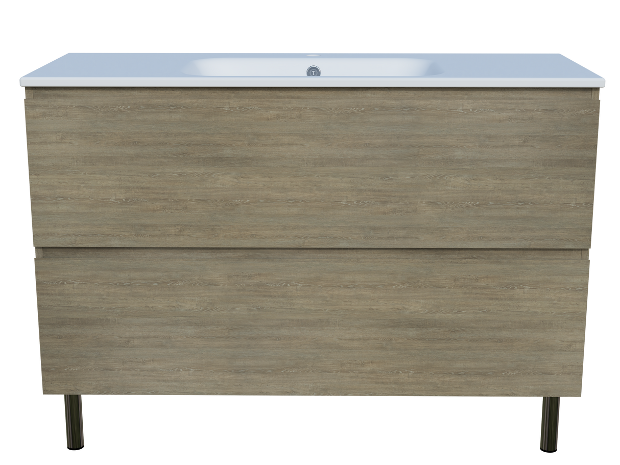 Nevada Plus Vanity 1200mm Centre Bowl Haven Top On Legs (NEVP-V-1200-C-HVN-L)
