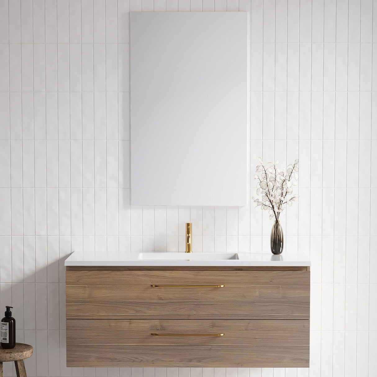 Nevada Plus Vanity 1200mm Centre Bowl Regal Top Wall hung (NEVP-V-1200-C-REG-W)