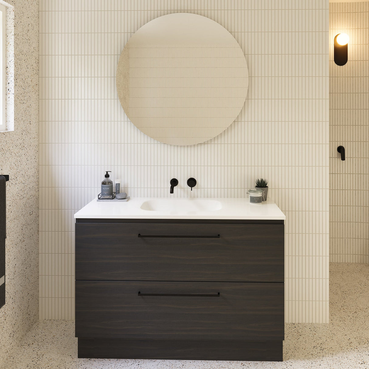 Nevada Plus Vanity 1200mm Centre Bowl Stadium Top Floor standing (NEVP-V-1200-C-STD-F)