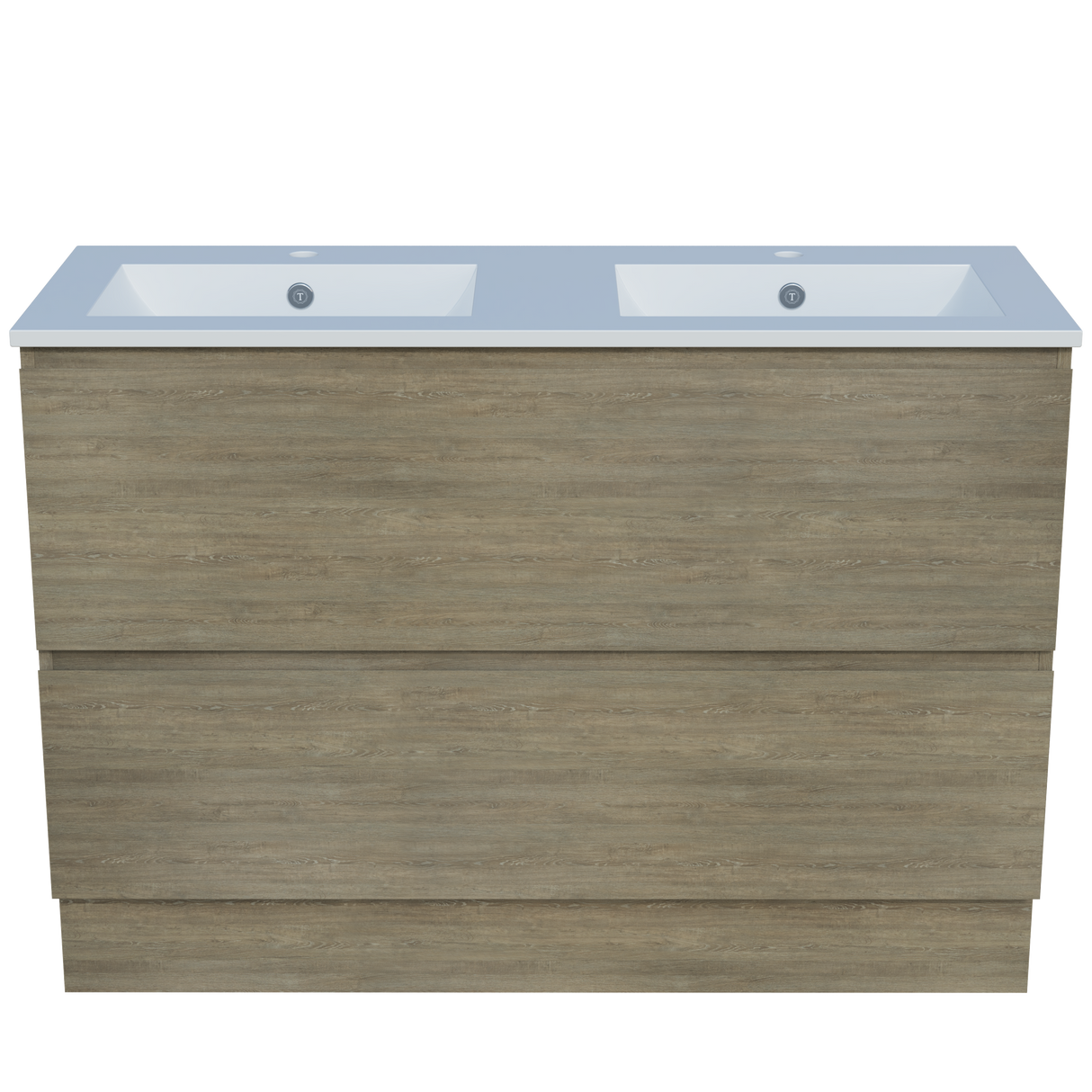 Nevada Plus Vanity 1200mm Double Bowl Alpha Top Floor standing (NEVP-V-1200-D-APH-F)