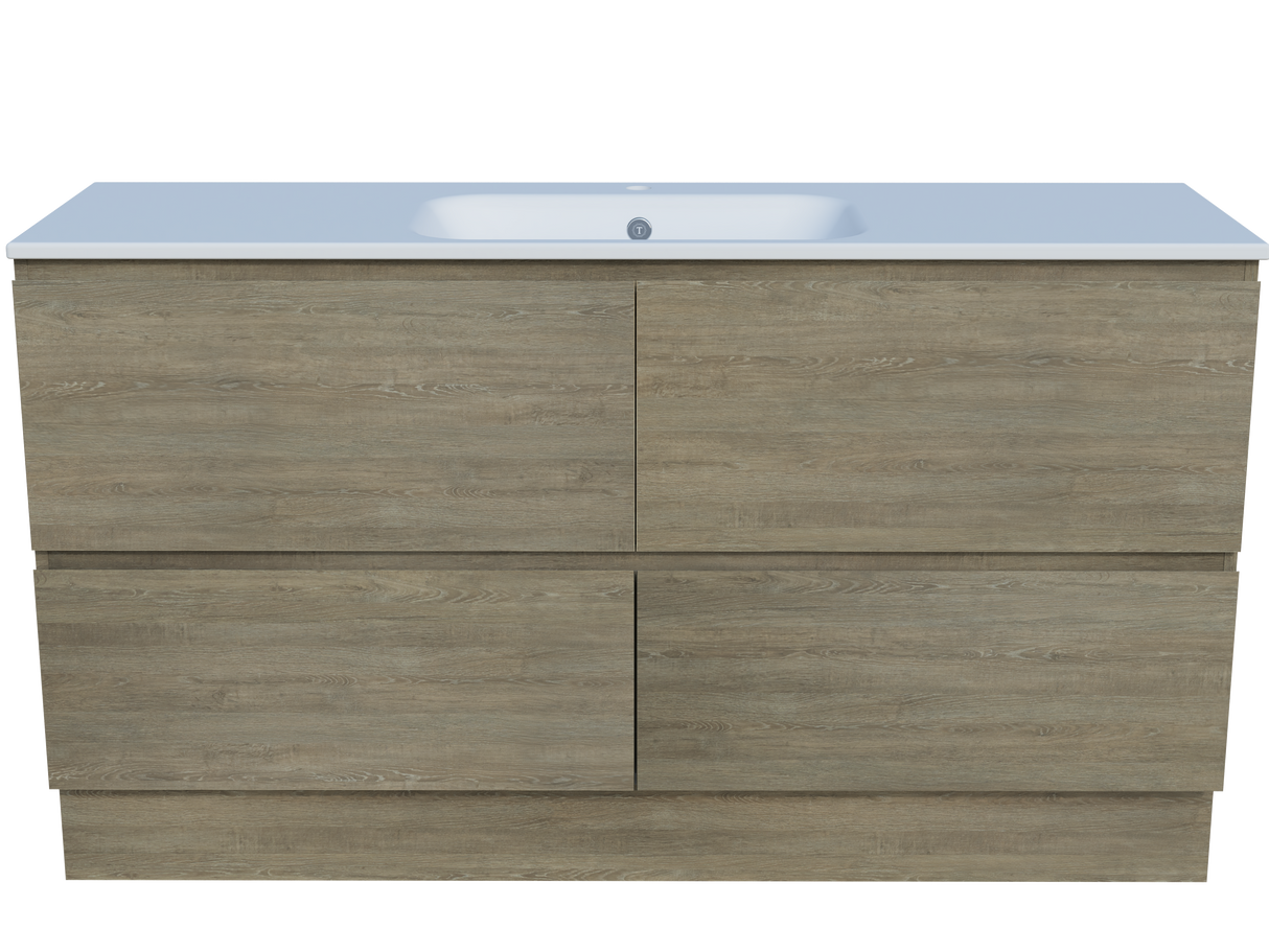 Nevada Plus Vanity 1500mm Centre Bowl Haven Top Floor standing (NEVP-V-1500-C-HVN-F)