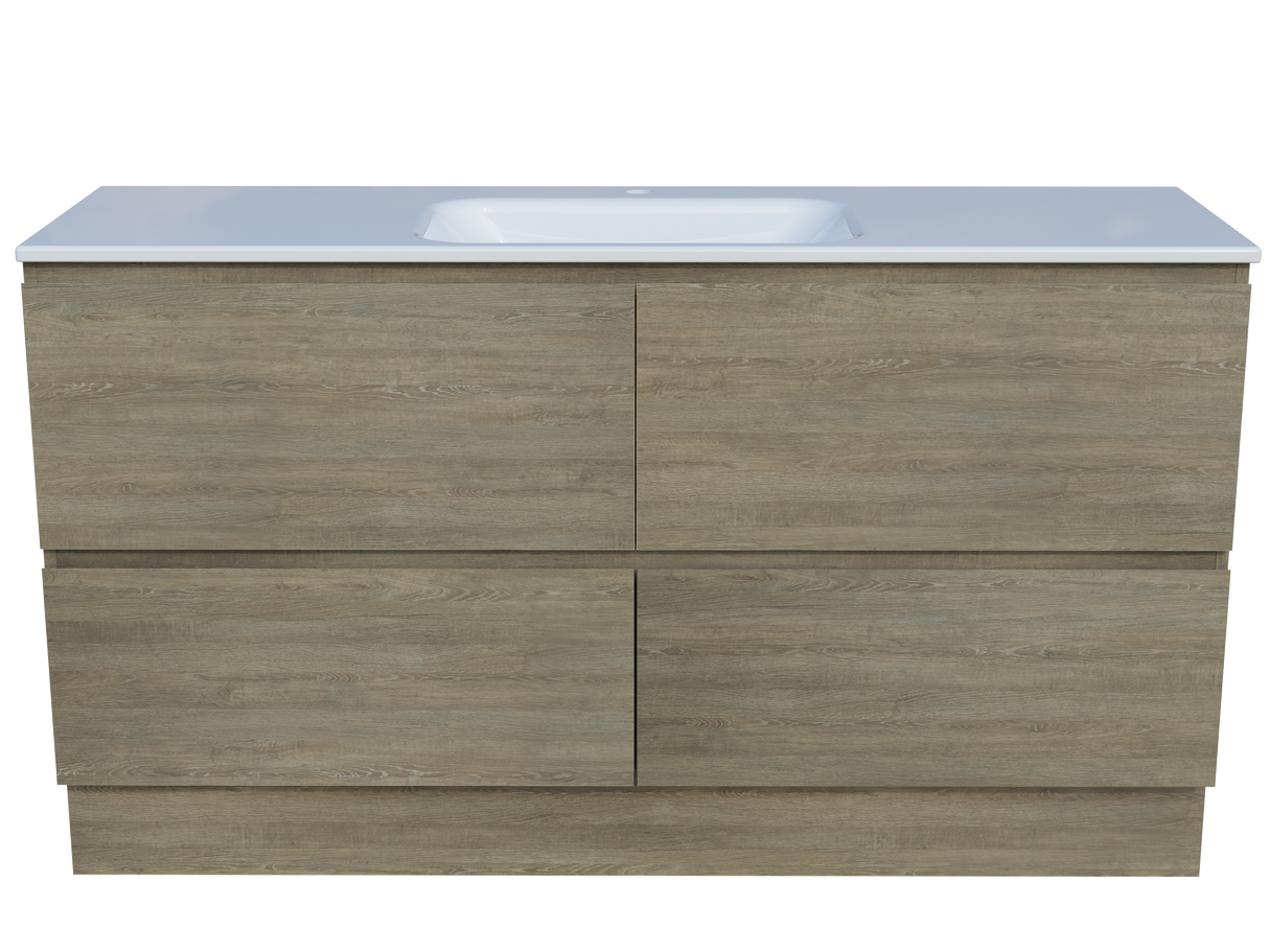 Nevada Plus Vanity 1500mm Centre Bowl Stadium Top Floor standing (NEVP-V-1500-C-STD-F)