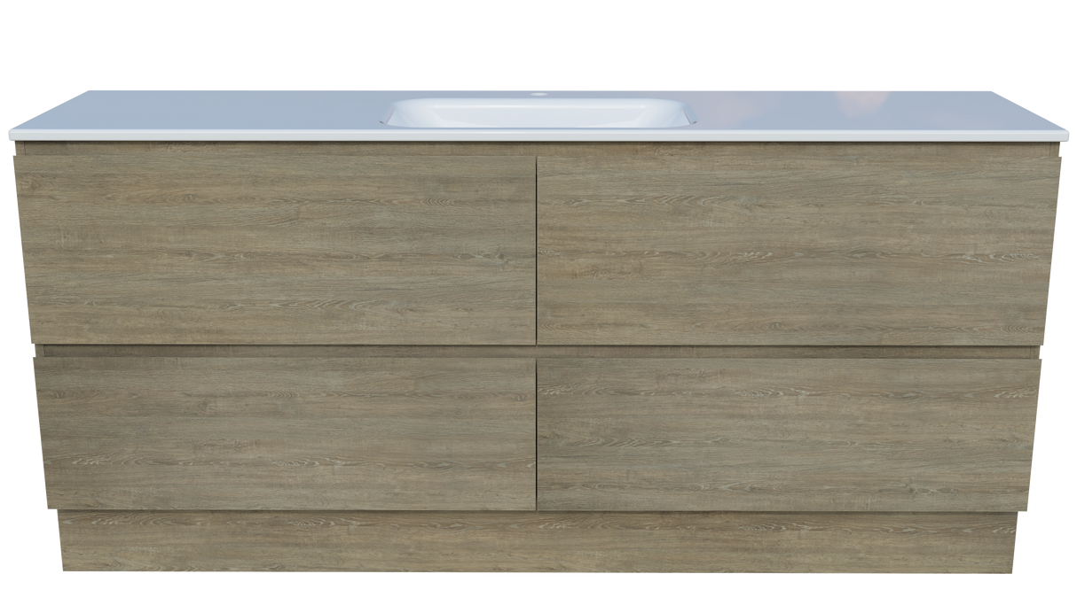 Nevada Plus Vanity 1800mm Centre Bowl Stadium Top Floor standing (NEVP-V-1800-C-STD-F)