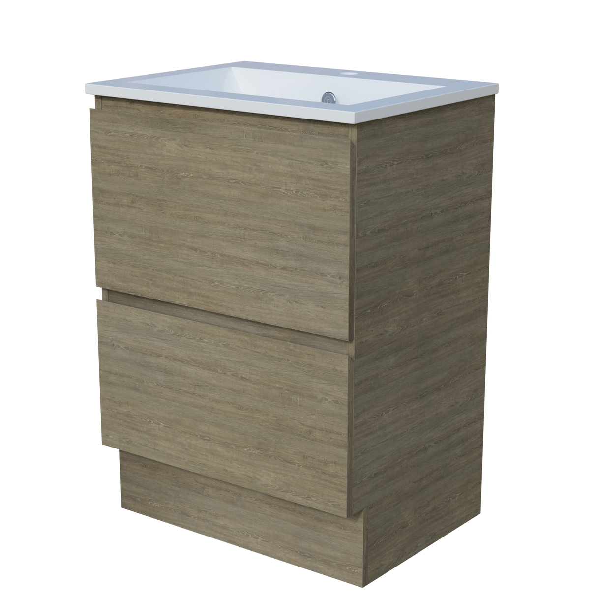 Nevada Plus Vanity 600mm Centre Bowl Alpha Top Floor standing (NEVP-V-600-C-APH-F)