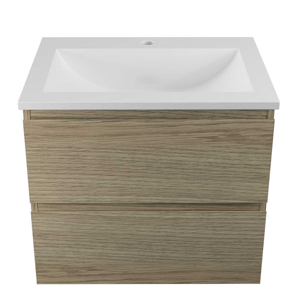 Nevada Plus Vanity 600mm Centre Bowl Regal Top Wall hung (NEVP-V-600-C-REG-W)