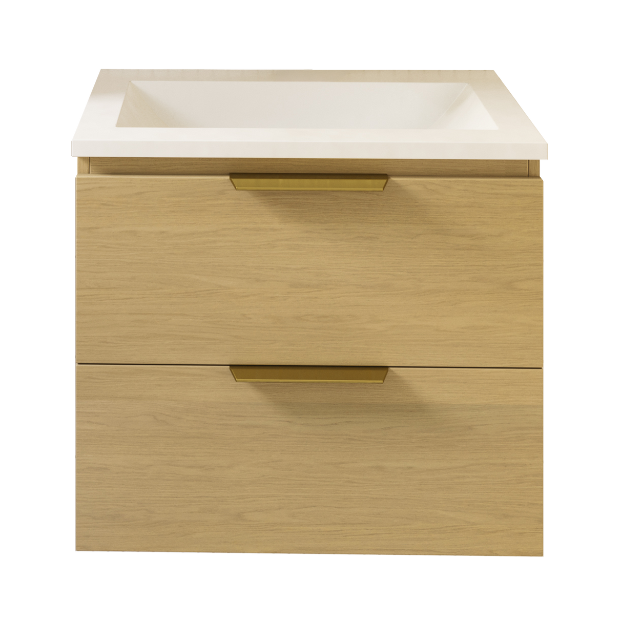 Nevada Plus Vanity 600mm Centre Bowl Regal Top Wall hung (NEVP-V-600-C-REG-W)