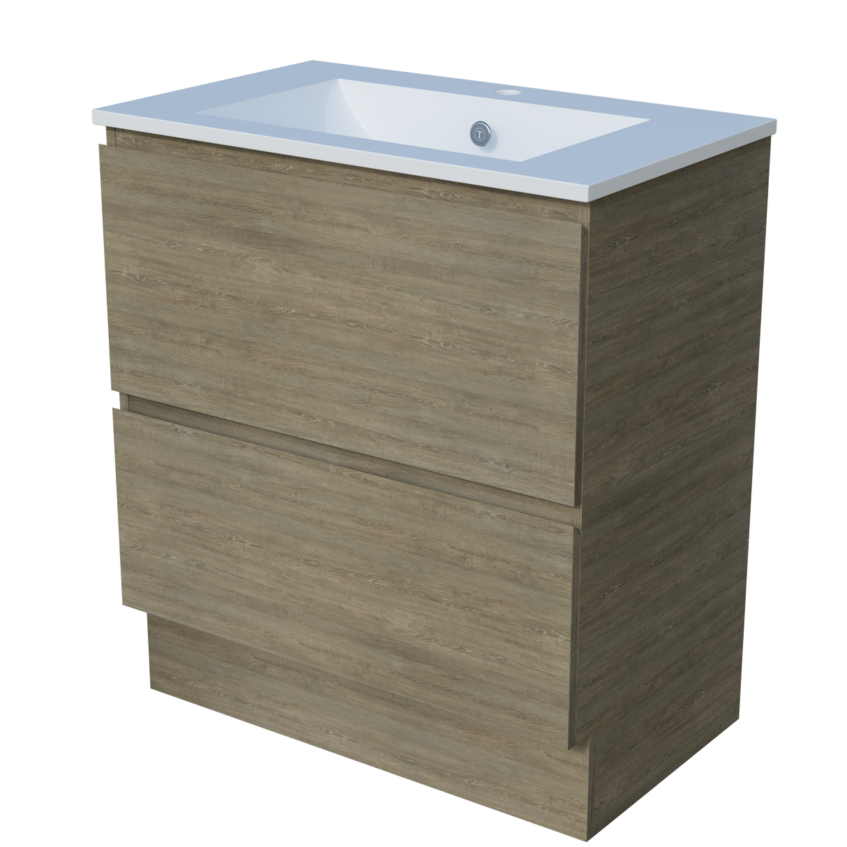 Nevada Plus Vanity 750mm Centre Bowl Alpha Top Floor standing (NEVP-V-750-C-APH-F)