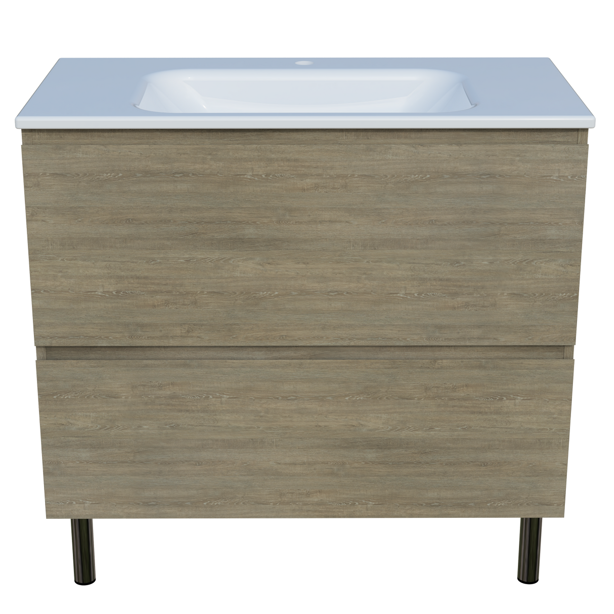 Nevada Plus Vanity 900mm Centre Bowl Stadium Top On Legs (NEVP-V-900-C-STD-L)