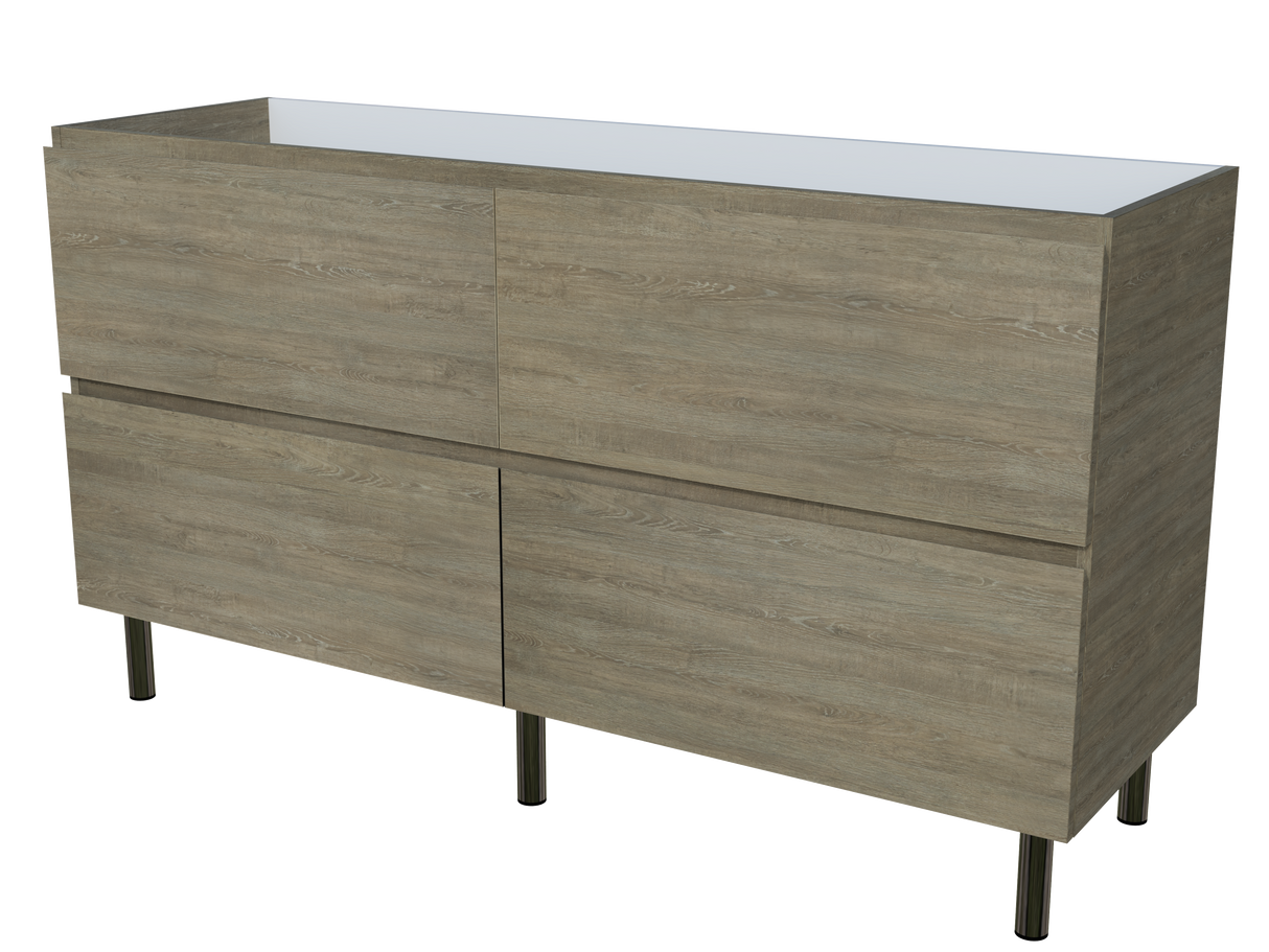 Nevada Plus Cabinet Only 1500mm Right Bowl On Legs
