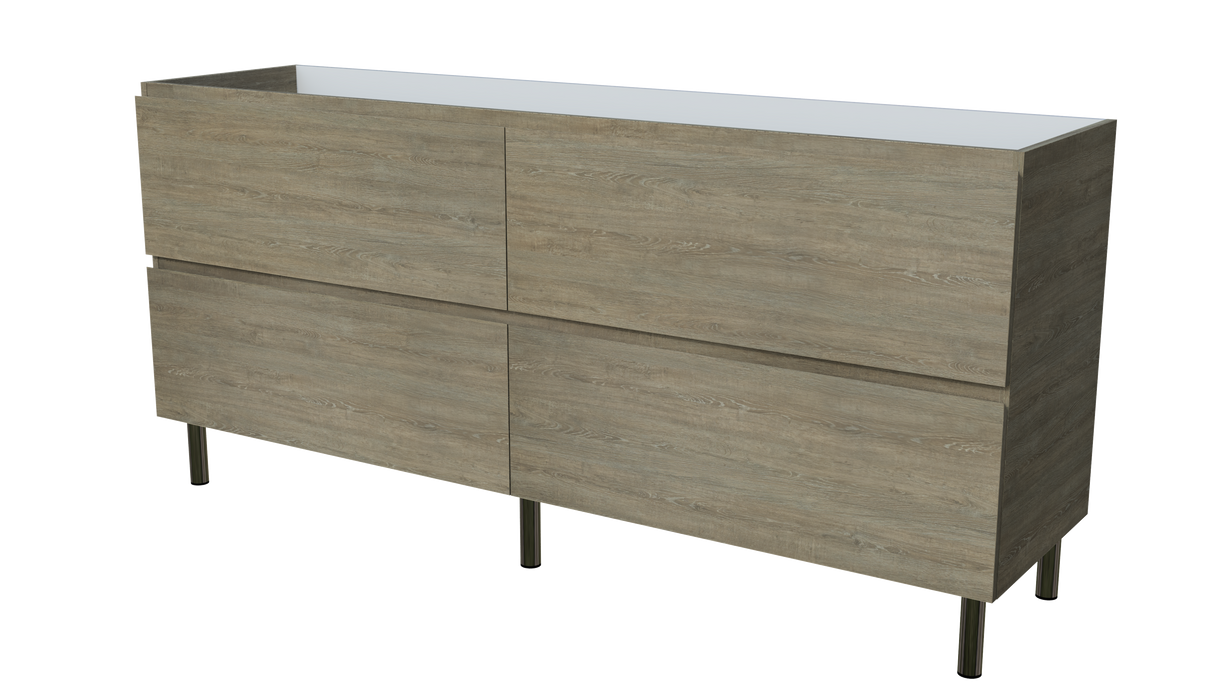 Nevada Plus Cabinet Only 1800mm Centre Bowl On Legs