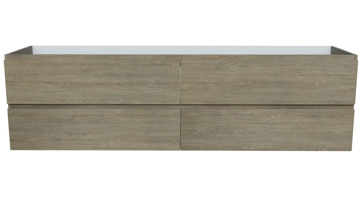 Nevada Plus Cabinet Only 1800mm Centre Bowl Wall hung