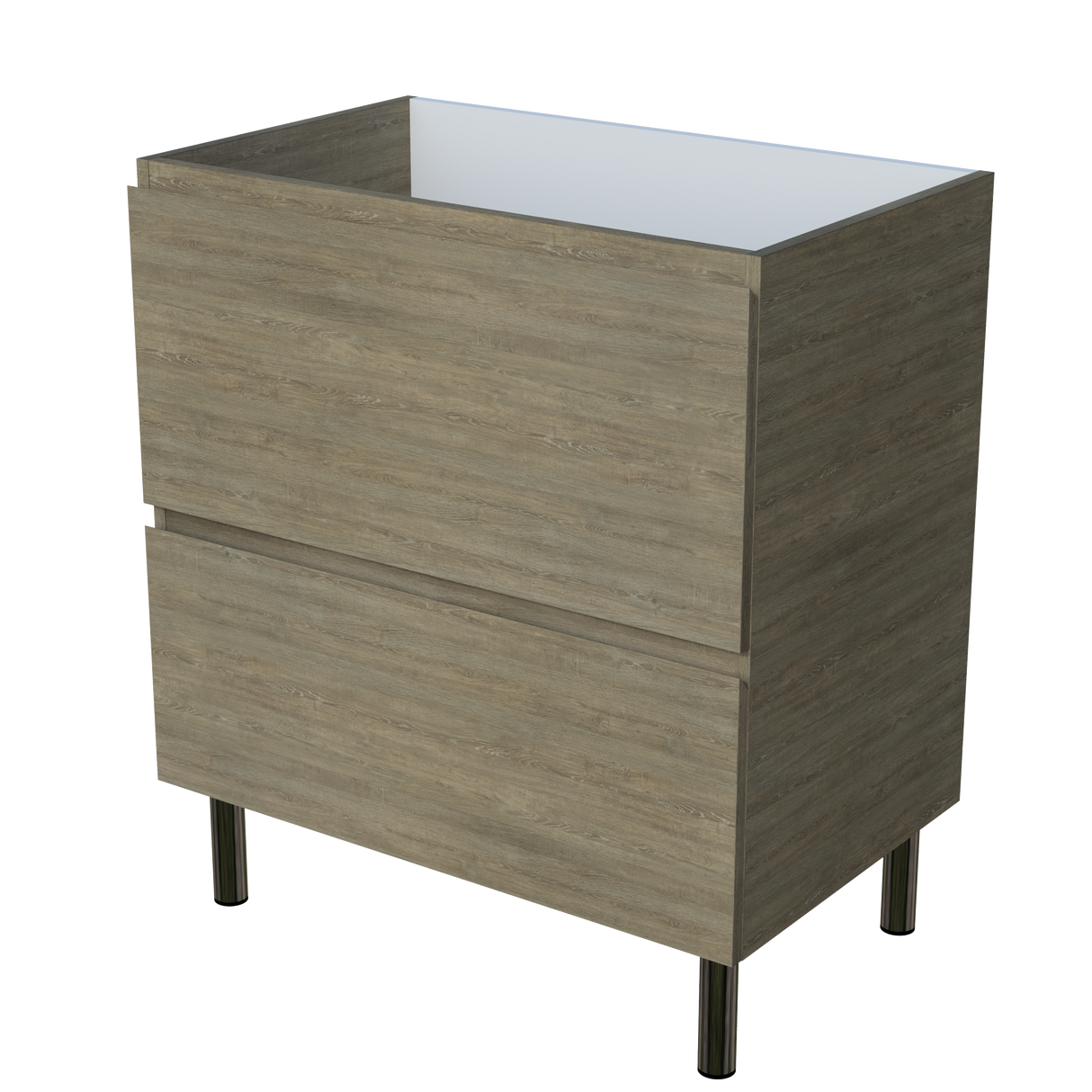 Nevada Plus Cabinet Only 750mm Centre Bowl On Legs