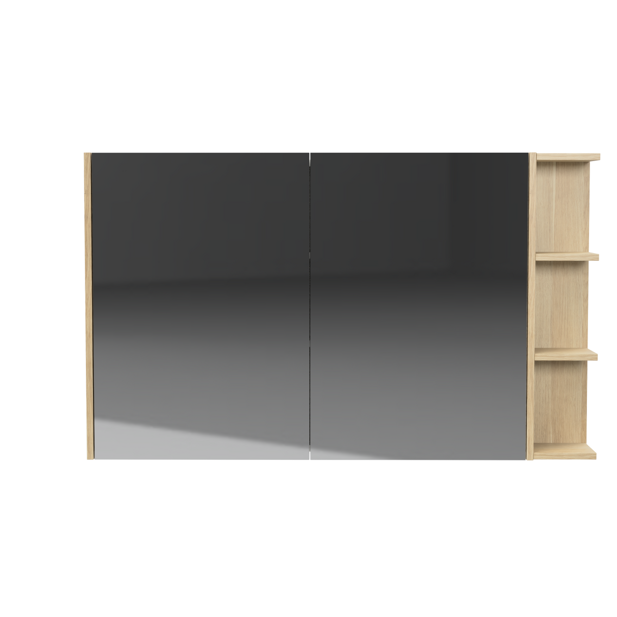 New York Mirror Cabinet 1200mm Left Double Door Platinum Collection (NEW-SC-1200-L-P)