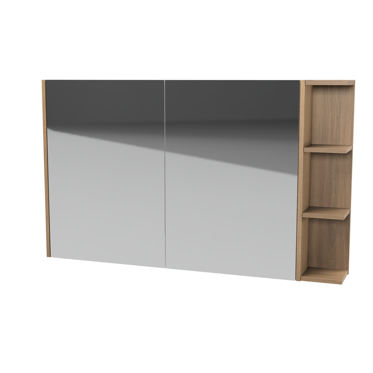 New York Mirror Cabinet 1200mm Left Double Door Platinum Collection (NEW-SC-1200-L-P)