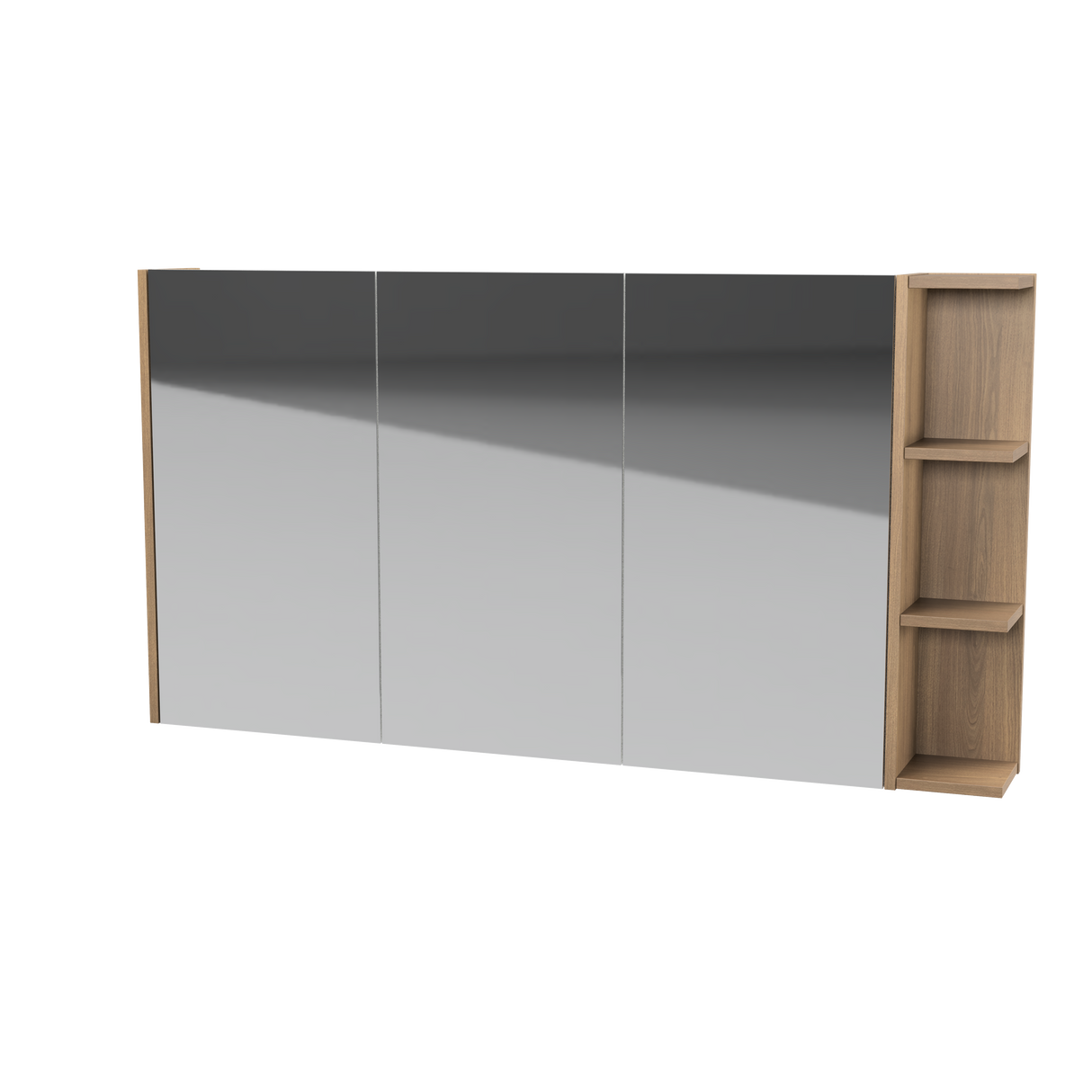 New York Mirror Cabinet 1350mm Left Three Door Platinum Collection (NEW-SC-1350-L-P)