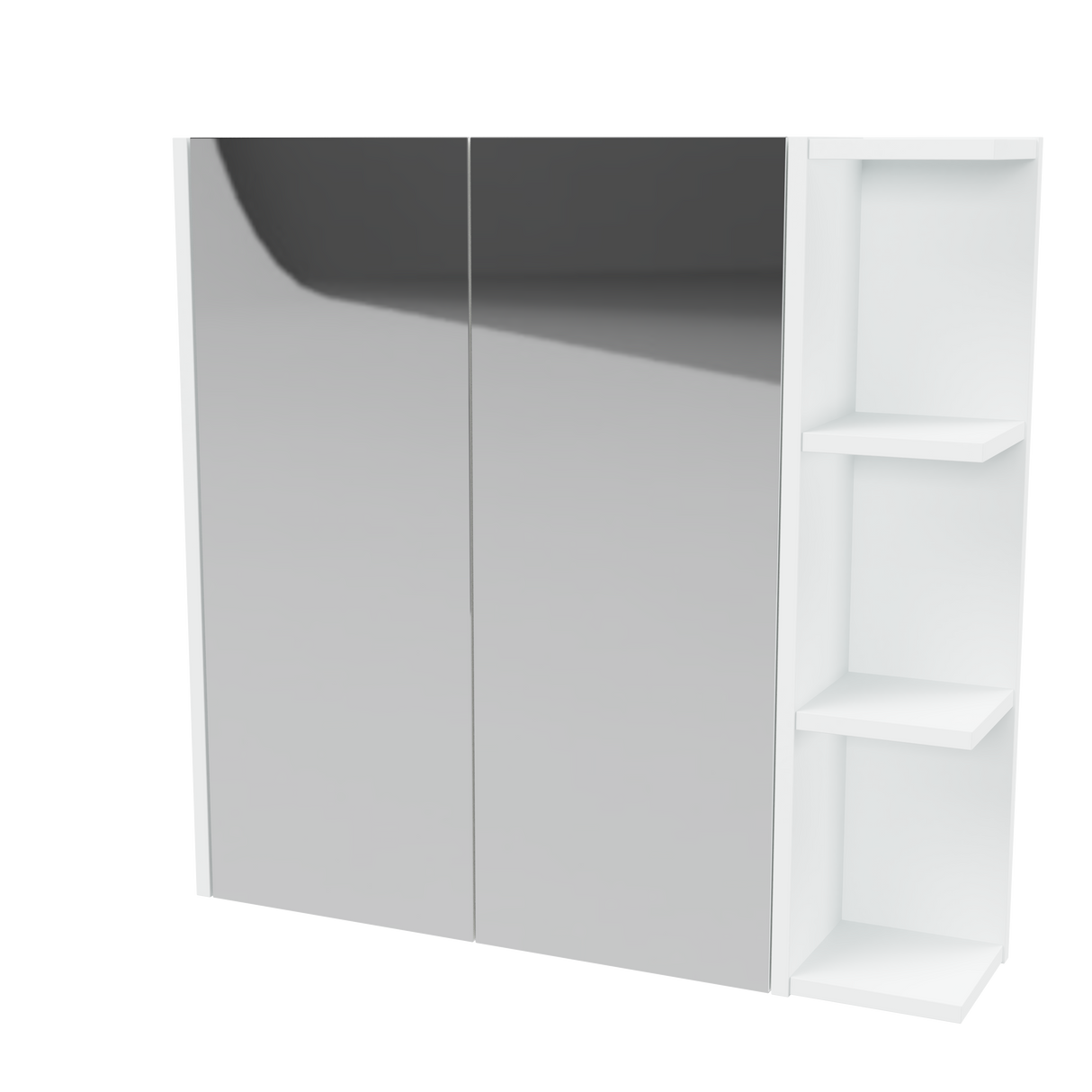 New York Mirror Cabinet 750mm Left Double Door Platinum Collection (NEW-SC-750-L-P)