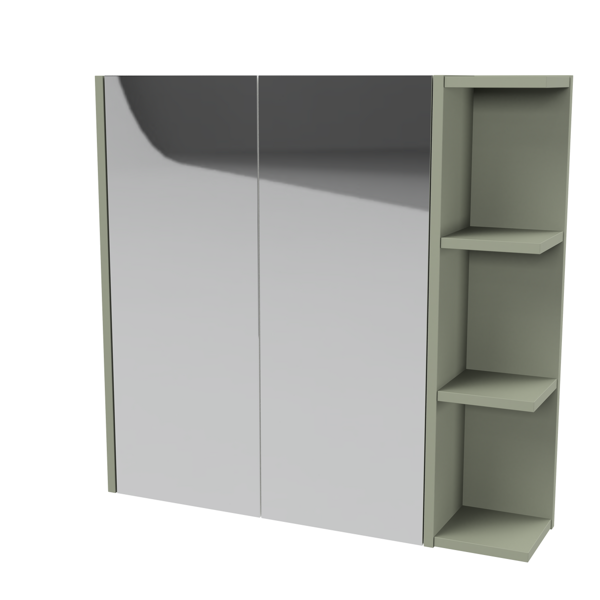 New York Mirror Cabinet 750mm Left Double Door Platinum Collection (NEW-SC-750-L-P)