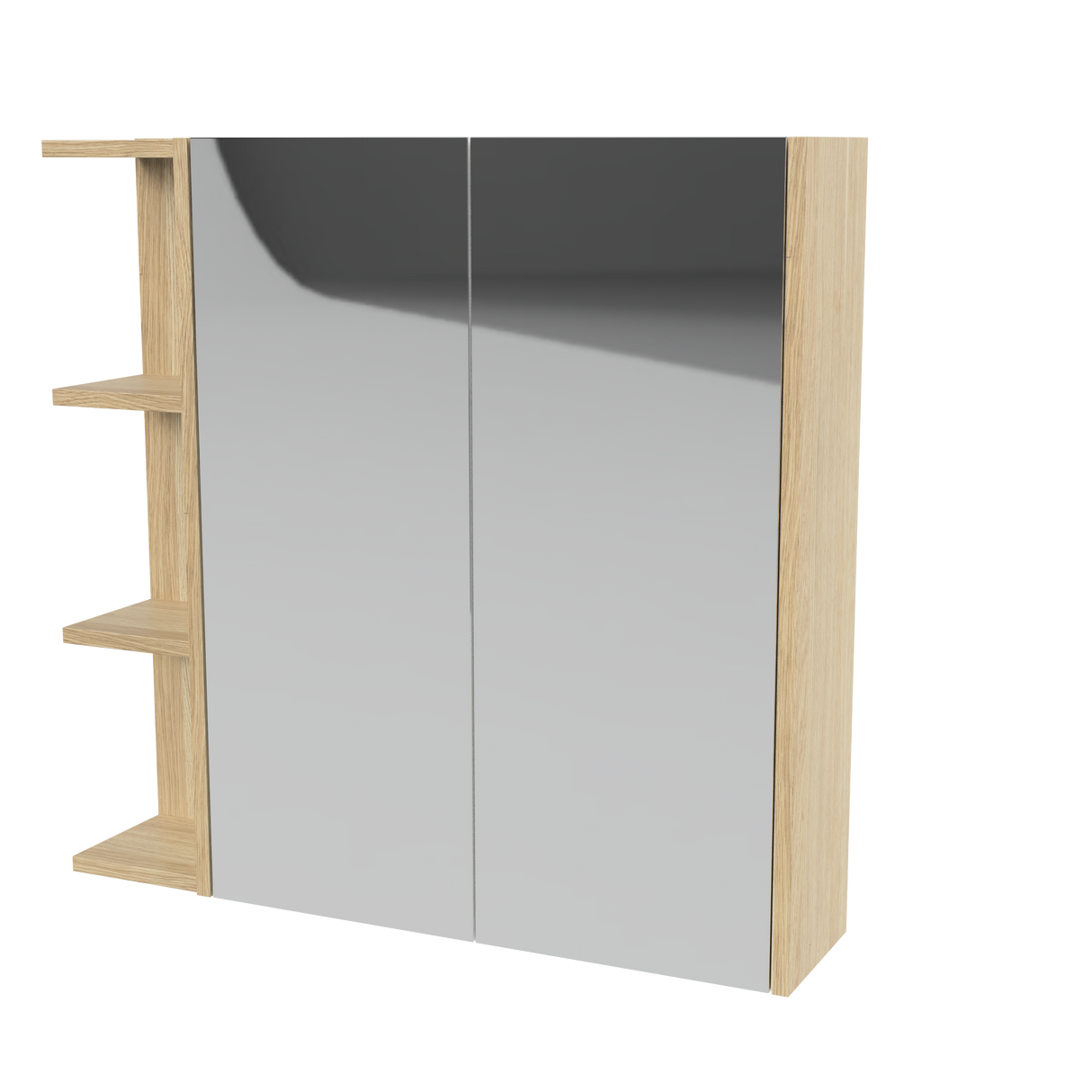New York Mirror Cabinet 750mm Right Double Door Platinum Collection (NEW-SC-750-R-P)