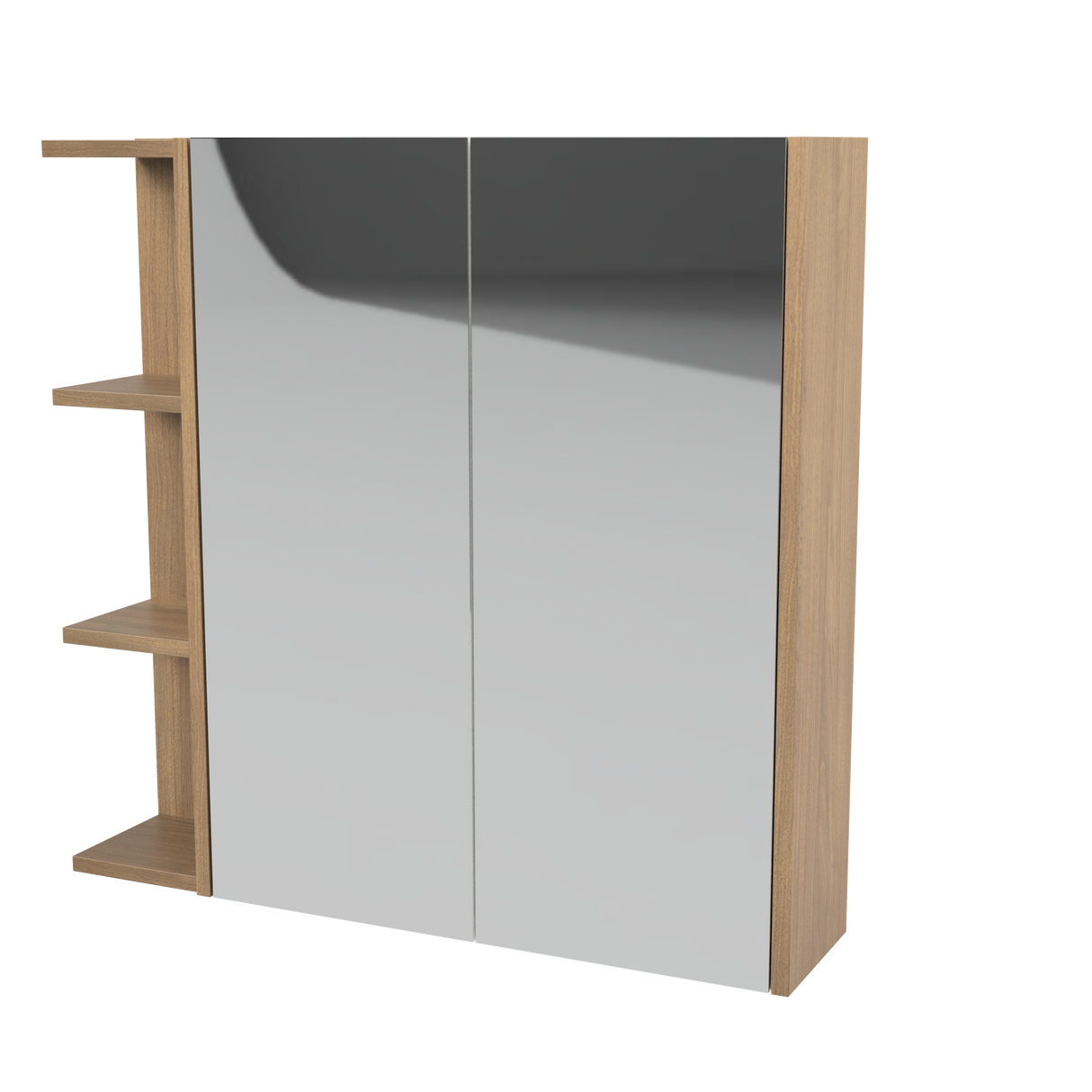 New York Mirror Cabinet 750mm Right Double Door Platinum Collection (NEW-SC-750-R-P)