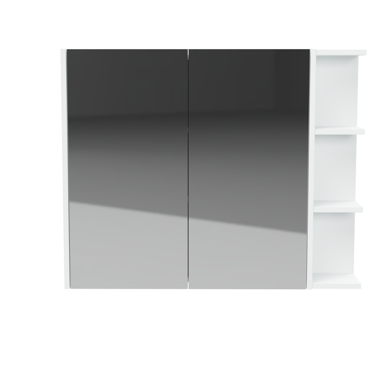 New York Mirror Cabinet 900mm Left Double Door Platinum Collection (NEW-SC-900-L-P)