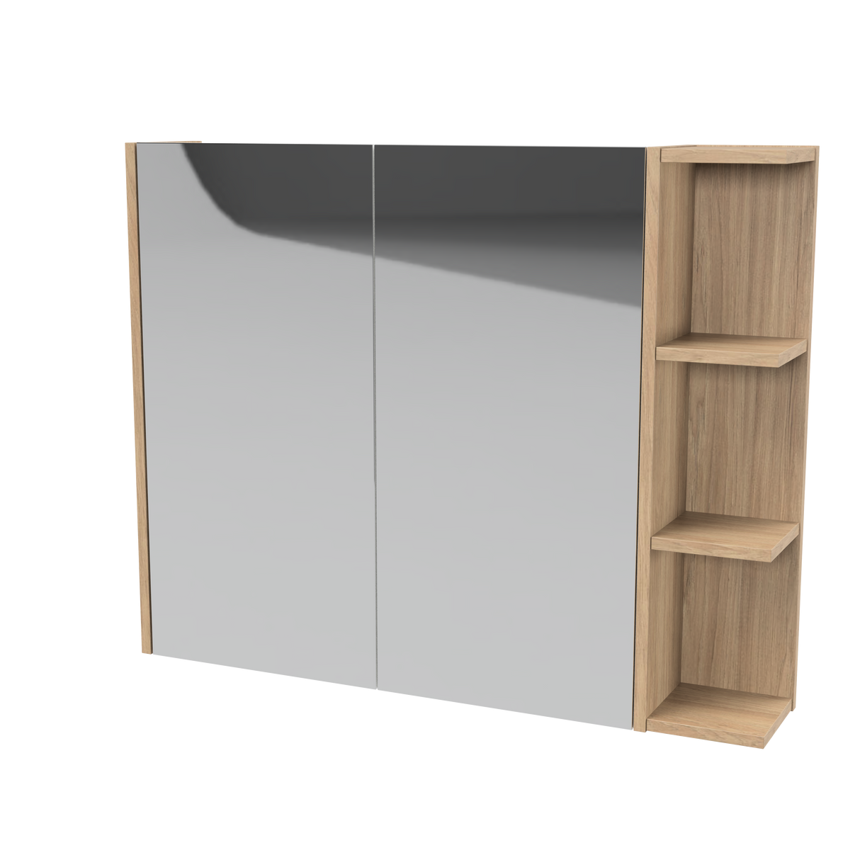New York Mirror Cabinet 900mm Left Double Door Gold Collection (NEW-SC-900-L-G)