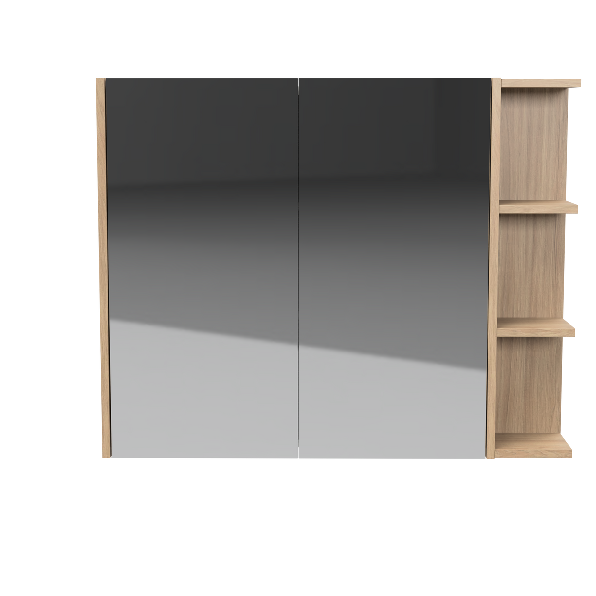 New York Mirror Cabinet 900mm Left Double Door Gold Collection (NEW-SC-900-L-G)