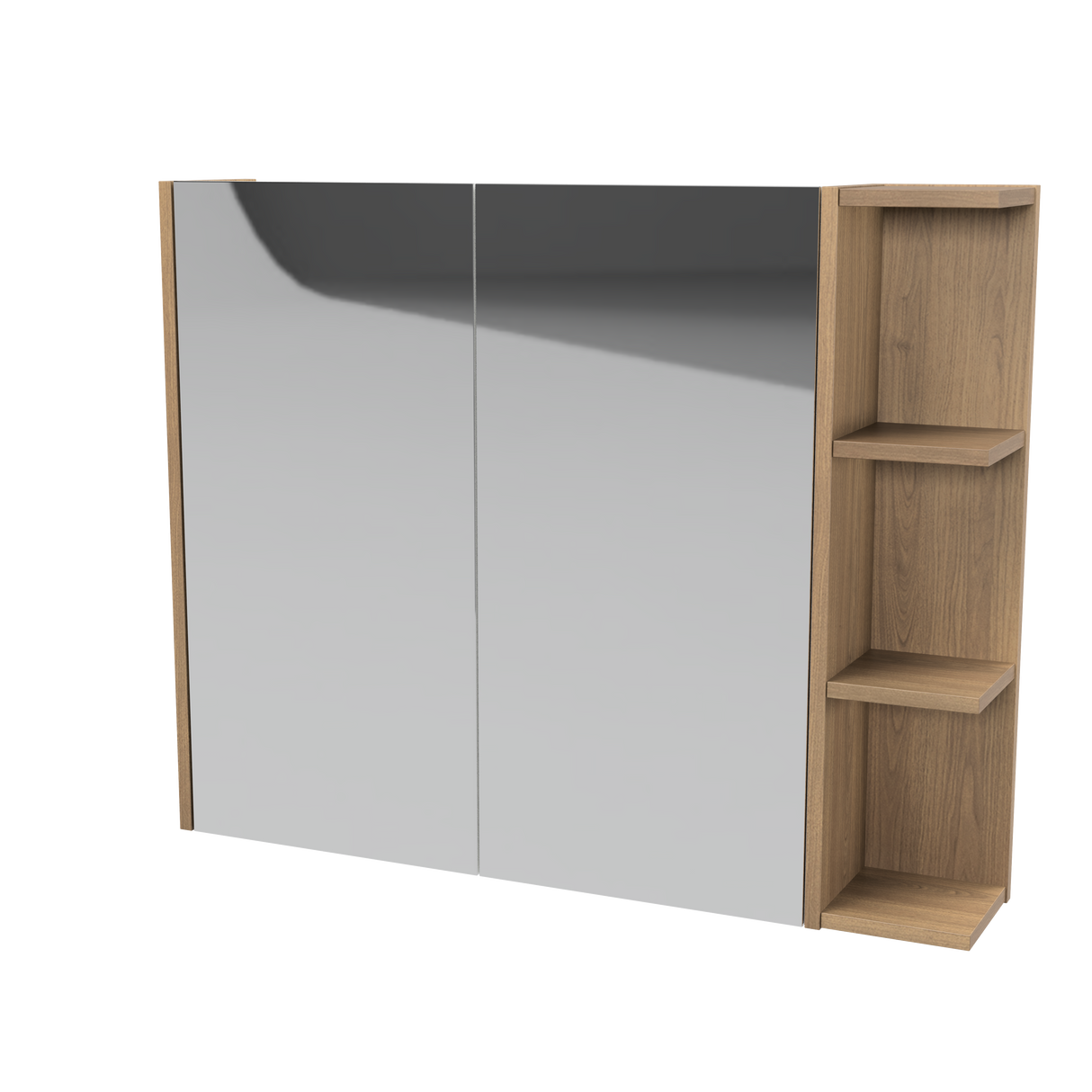 New York Mirror Cabinet 900mm Left Double Door Gold Collection (NEW-SC-900-L-G)